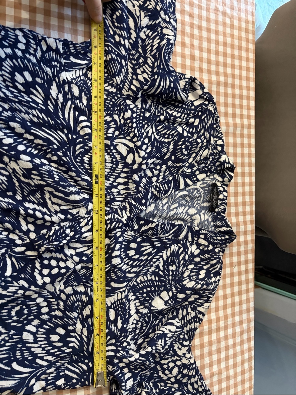 Rachel Zoe Navy and White Floral Wrap-Style Maxi Dress - Picture 7 of 11